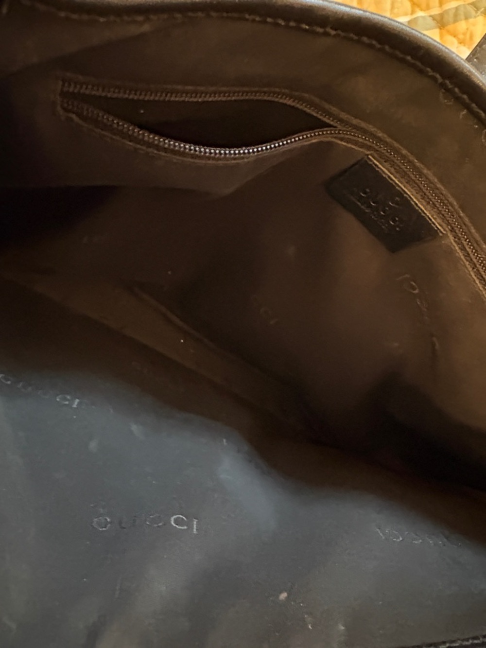 Vintage Gucci Jackie Black Leather with Silver Hardware - as is - repaired - Picture 8 of 13